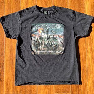 Iron Maiden A Matter of Life and Death Men's XL Black T-Shirt Heavy Metal Rock